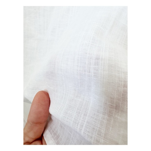 Talbots White Blouse with Navy Butterfly Detail - Picture 7 of 7